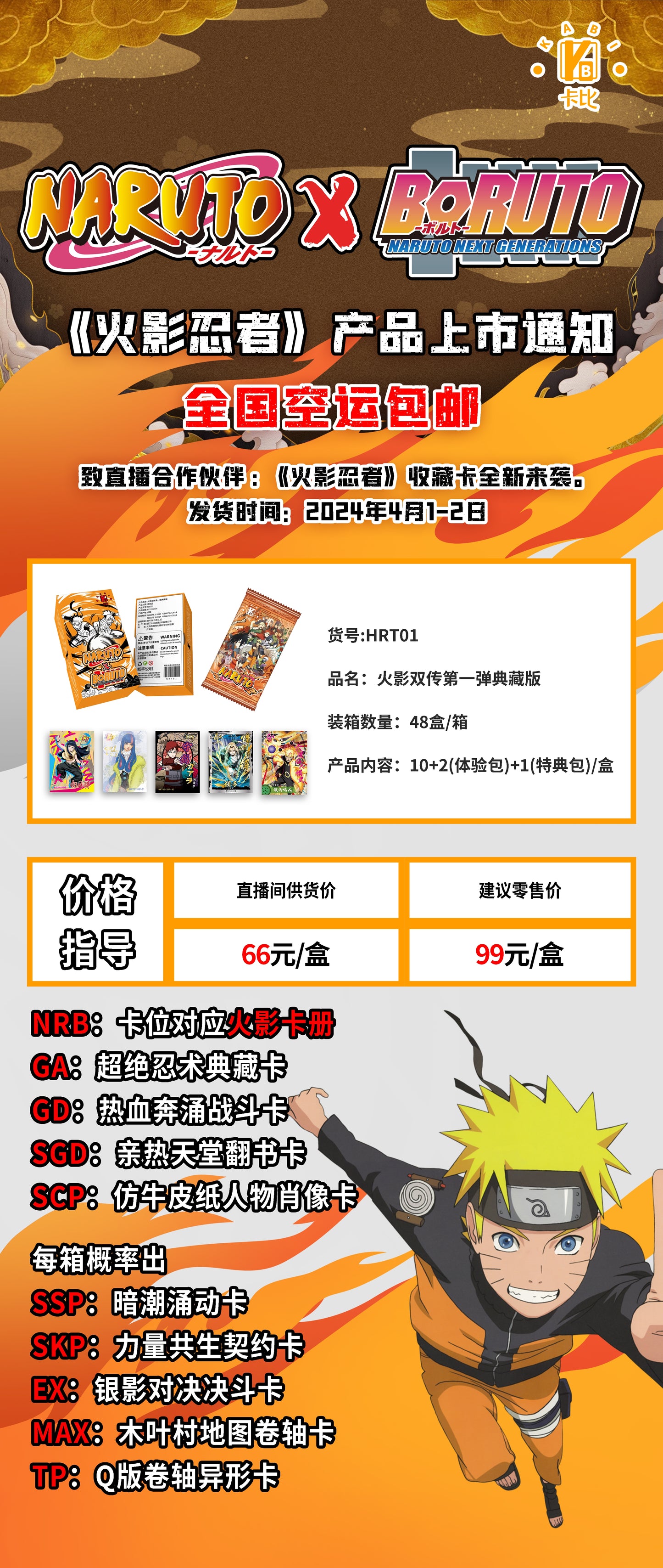 Naruto Card Box β Keep Unboxing Until You Pull an SP!